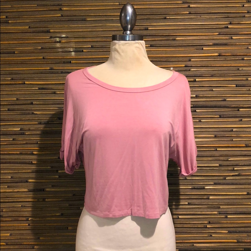 Pink Crop Tee